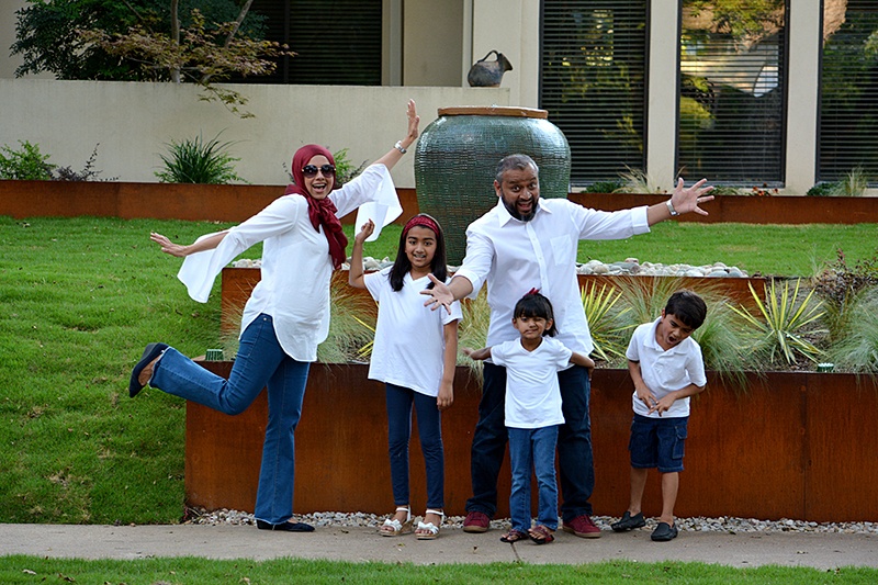 Dr. Athar and his family