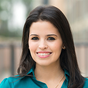 Woman with tooth-colored braces