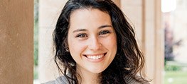 Young woman with clear aligner