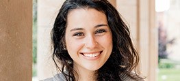 Young woman with clear aligner